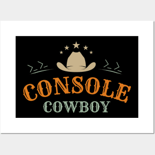 Console Cowboy Programmers T-shirt Posters and Art